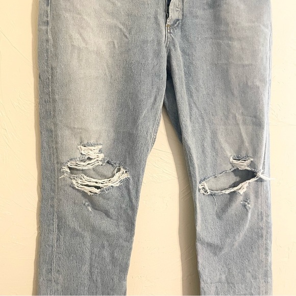AGOLDE Riley Light Wash Denim High Rise Straight Leg Ankle Jean Women’s 29 - Picture 7 of 11